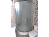 90*90 OVAL DESENLİ TEMPER CAM TEKNE VE DUŞAKABİN